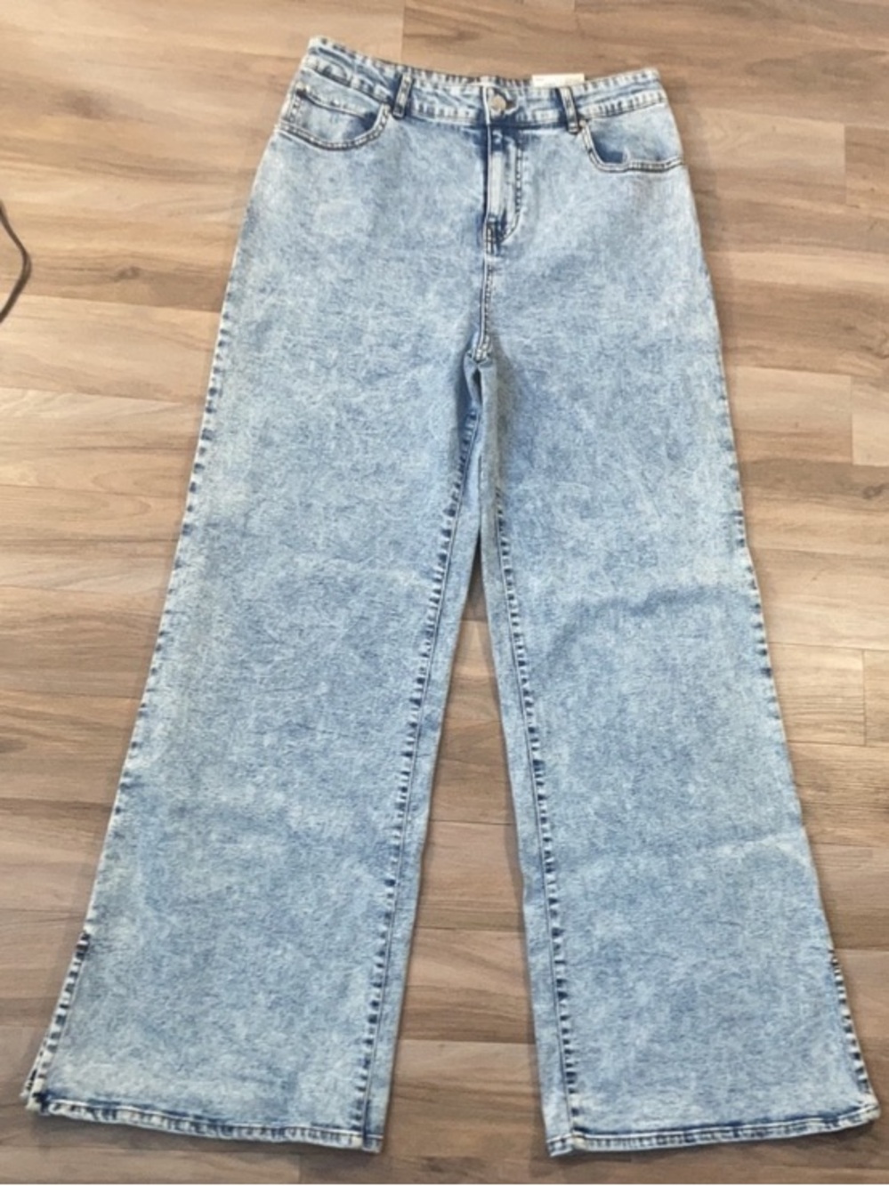 SO high rise wide leg jean denim with stretch size 13
